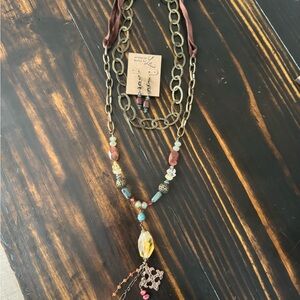Bohemian Multi-Color Necklace by Artistic Works by Lu